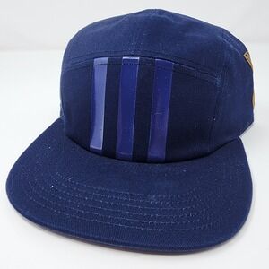 Adidas St Louis Blues NHL Navy 5 Panel Flat Brim Cap Sample Adjustable Flat Brim